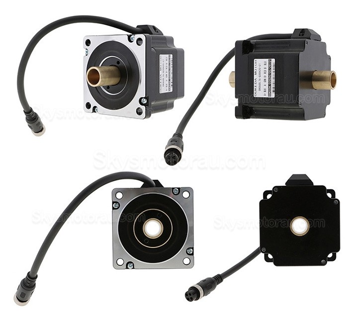 Hollow Shaft Nema 34 Bipolar Stepper Motor OK86DL76-Q30H20-C1 4.5 Nm 6.0A 1.8 Deg Dual Shaft 4 Wires